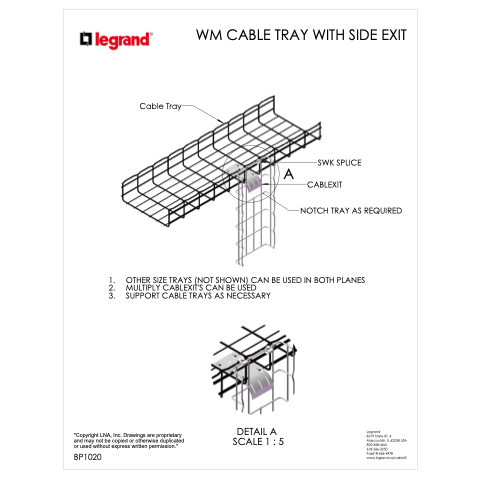 Side Exit Mesh Tray